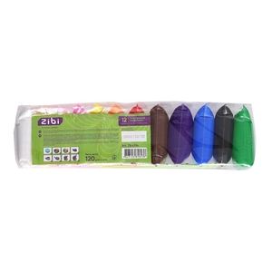 Повітряний пластилін, 12 кольорів по 10 г, з стеками KIDS Line ZB.6296 ZiBi