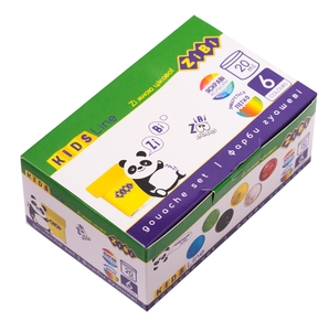 Фарби гуашеві 6 кольорів по 20 мл KIDS Line ZB.6603 ZiBi