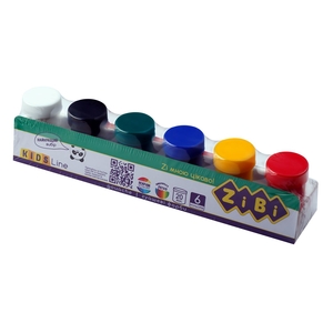 Краски гуашевые, 6 цветов по 20 мл KIDS Line ZB.6657 ZiBi