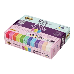 Краски гуашевые, 12 цветов по 20 мл PASTEL CLASSIC ZB.6692 ZiBi