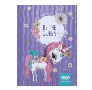 Блокнот А6, 64 сторінки в клітинку, тверда обкладинка BE THE QUEEN ZB.12713-39 ZiBi
