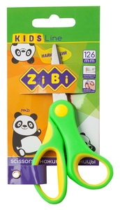 Ножницы детские, 12,6 см, с прорезиненными ручками KIDS Line ZB.5005-15 ZiBi