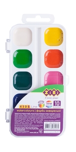 Акварельные краски, 10 цветов KIDS Line ZB.6543-10 ZiBi