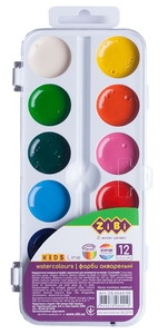 Акварельные краски, 12 цветов KIDS Line ZB.6544-08 ZiBi