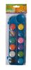 Акварельні фарби сухі, 12 кольорів, з пензликом KIDS Line ZB.6559-02 ZiBi