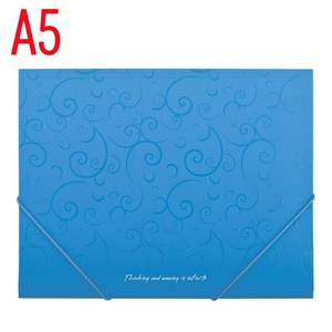 Папка-конверт А5, на резинках, голубая BAROCCO BM.3902-14 Buromax