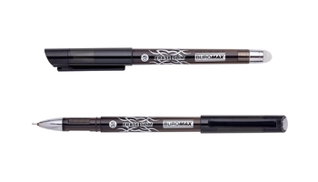 Ручка гелева пиши-стирай чорна 0,5 мм ERASE SLIM BM.8300-02 Buromax