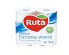 Папір туалетний двошаровий білий, 170 відривів, 4 рулони в упаковці Classic rt.40044 Ruta