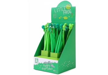 Ручка гелевая синяя 0,6 мм, микс Little Frog APF070 Maxi