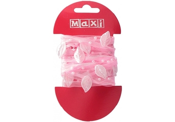 Стрічка для декору з листочками та намистинками, довжина 2 м BJ21-05013 Maxi