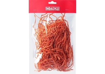 Наповнювач натуральний для подарункових пакетів та боксів, 30 г Рафія кольорова BJ21-05114-F Maxi