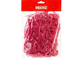 Наповнювач натуральний для подарункових пакетів та боксів, 30 г Рафія кольорова BJ21-05114-G Maxi