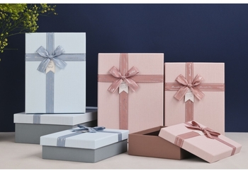 Подарункова коробка, з бантиком, 3 шт в наборі (S:23х17х6,5 см; M:26х19х8 см; L:29х21х9,5 см) C61307-116Q Maxi