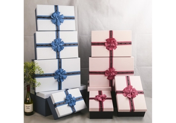 Подарункова коробка з бантиком, 5 шт в наборі, мікс (32х22х14 см, 38х25,5х5,5 см, 42х7,5х7,5 мм, 47х1,5х9,5 см, 53х5х2 см) C61505-13Q Maxi