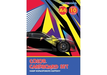 Картон цветной А4, 10 листов, плотность 235 г/м2 CF05281-06 Cool for School