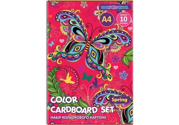 Картон цветной А4, 10 листов, плотность 235 г/м2 CF05281-07 Cool for School