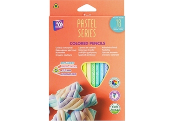 Олівці кольорові 18 кольорів PASTEL CF15185 Cool for School