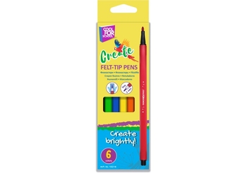 Фломастеры, 6 цветов Create CF15215 Economix