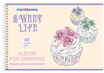 Альбом для малювання А4, 40 аркушів, 100 г/м2 CF60904-09 Cool for School