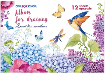 Альбом для малювання А4, 12 аркушів, 100 г/м2 CF60905-09 Cool for School
