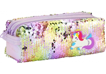 Пенал на 2 відділення, 21х8х7,5 см CF6615-blue Cool for School