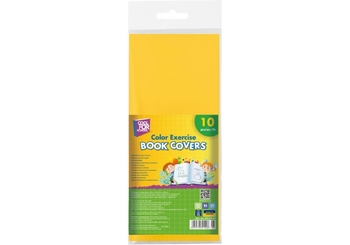 Комплект обложек для тетрадей, 10 шт, плотность 60 мкм, желтые CF69124-05 Cool for School