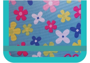 Кошелек, 19х14х2 см, на резинке Цветы CF86333 Cool for School