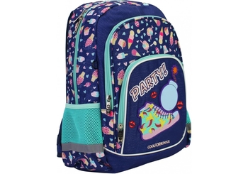 Рюкзак школьный Party CF86524 Cool for School, ортопедическая спинка, светоотражающие элементы, система крепления лямок