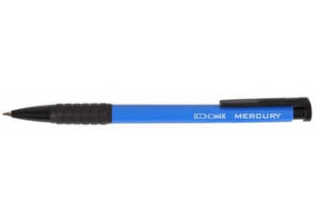 Ручка шариковая автоматическая синяя 0,5мм MERCURY E10102 Economix