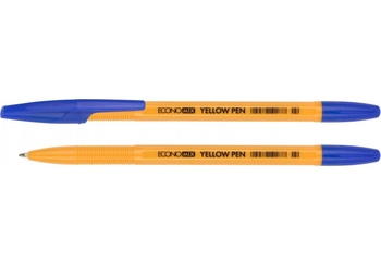 Ручка кулькова синя 0,5 мм YELLOW PEN E10187-02 Economix