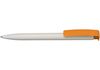 Ручка кулькова ECONOMIX PROMO MIAMI. Корпус біло-помаранчовий, пише синім E10256-06 (1)