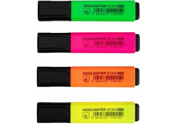 Набір текстових маркерів, 4 кольори Neon E11015 Economix
