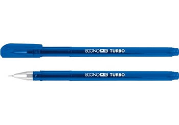 Ручка гелева синя 0,5 мм TURBO E11911-02 Economix