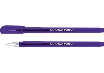 Ручка гелева фіолетова 0,5 мм TURBO E11911-12 Economix
