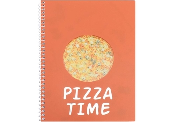 Блокнот А5, 60 страниц в клетку, пластиковая обложка Pizza Time E20238-01 Economix