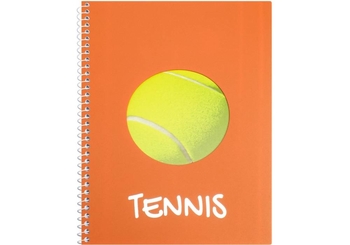 Блокнот А5, 60 сторінок в клітинку, пластикова обкладинка Tennis E20239-03 Economix