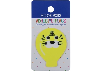 Стікери пластикові мікс, 50х40 мм, 20 шт Fun balloons E20967-01 Economix