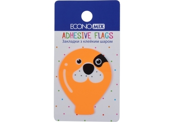 Стікери пластикові мікс, 50х40 мм, 20 шт Fun balloons E20967-03 Economix