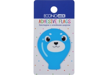 Стікери пластикові мікс, 50х40 мм, 20 шт Fun balloons E20967-04 Economix
