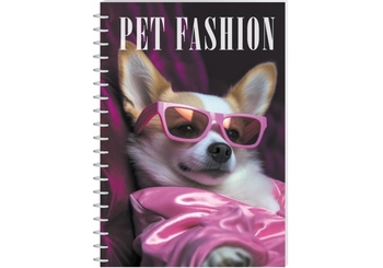 Блокнот А5, 80 сторінок в клітинку, пластикова обкладинка Pet Fashion E21958-03 Economix