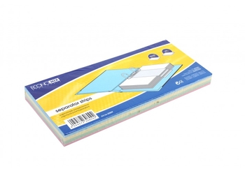 Роздільник аркушів 240*105 мм Economix, картон, кольоровий, 100 шт. E30809 (1)