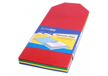 Роздільник аркушів 240*105 мм Economix, пластик, кольоровий, 100 шт. E30810 (1)