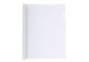 Папка А4 пластикова з планкою-притиском 95 арк, біла E31211-14 (5)