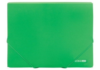 Папка А4 пластикова на гумках, зелена E31601-04 (1)