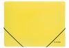Папка пластикова  А4 на гумках Economix, фактура помаранч, жовта E31633-05 (1)