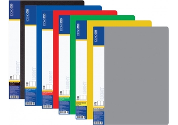 Папка 20 файлов А4, микс цвета Light E37602 Economix