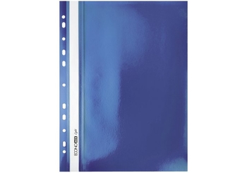 Папка-скоросшиватель А4 Economix Light с перфорацией, синяя E38504-02 (10)