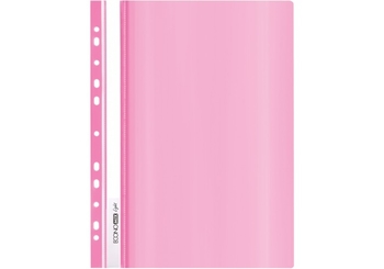 Папка-скоросшиватель А4 Economix Light с перфорацией, розовая E38504-09 (10)