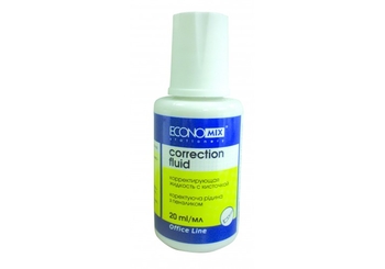 Коректор з щіточкою, 20 мл E41305 Economix