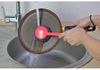 Щетка-скребок для посуды, стальная розовая Cleaning E72716 Economix